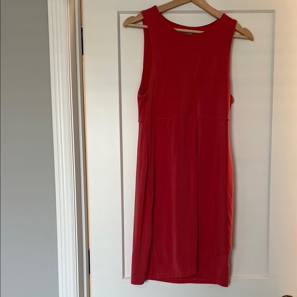 Athleta Coral Sleeveless Midi Dress